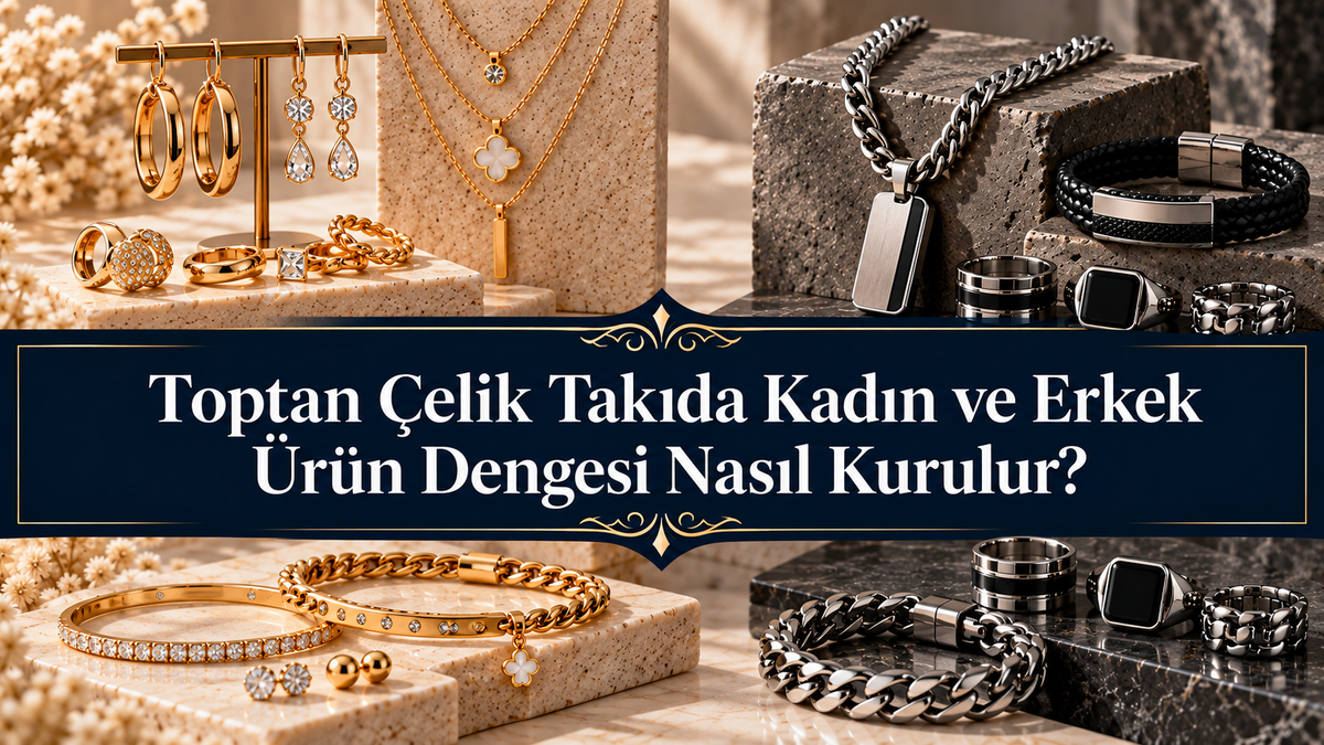 Toptan Çelik Takıda Kadın ve Erkek Ürün Dengesi Nasıl Kurulur?