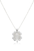 Çelik Yonca Kolye SILVER 45cm