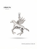 AXXION Pegasus Kanatlı At Kolye Ucu SILVER