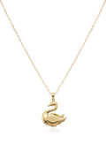 Çelik Kuğu Kolye GOLD 45cm