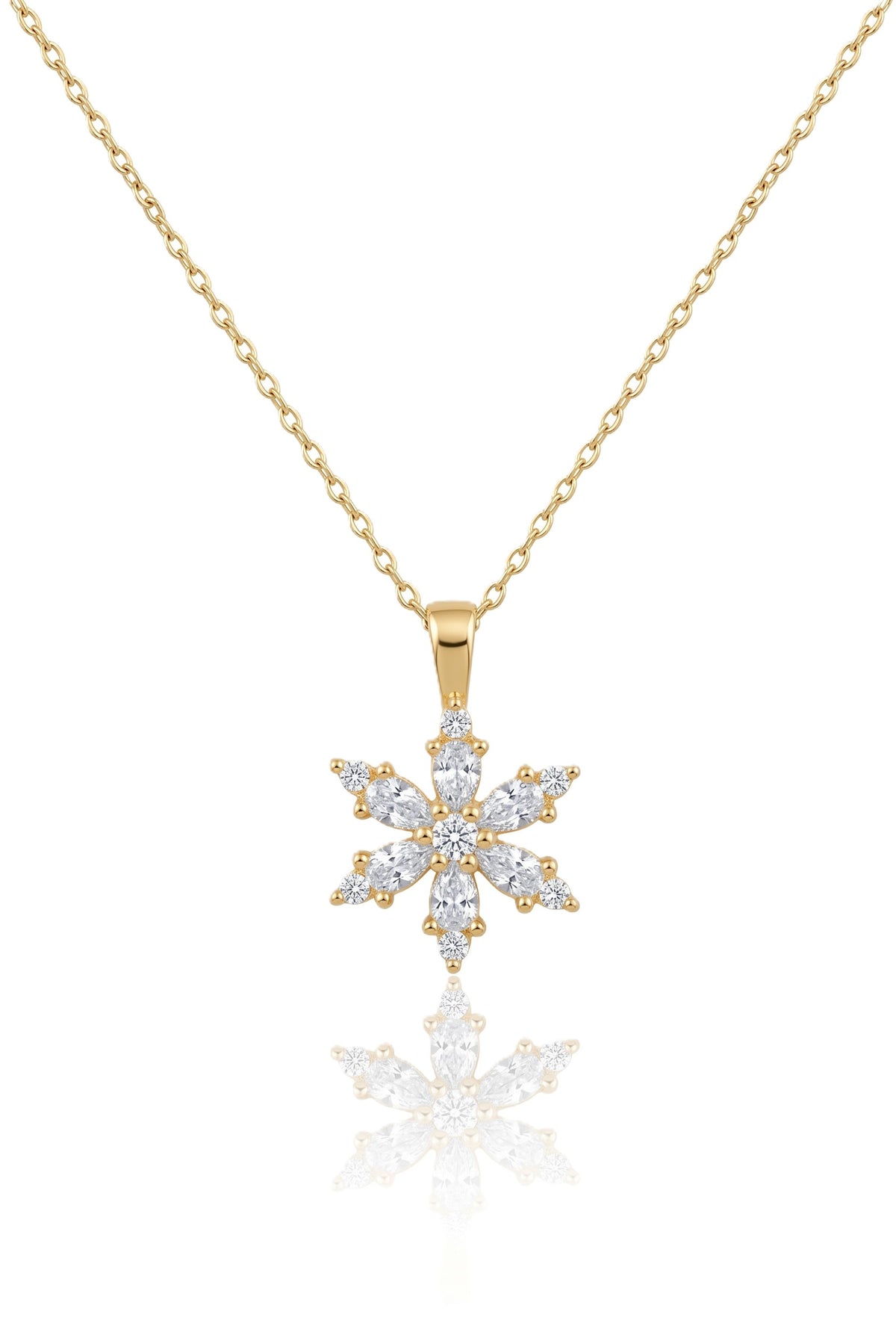 Çelik Lotus Kolye GOLD 45cm