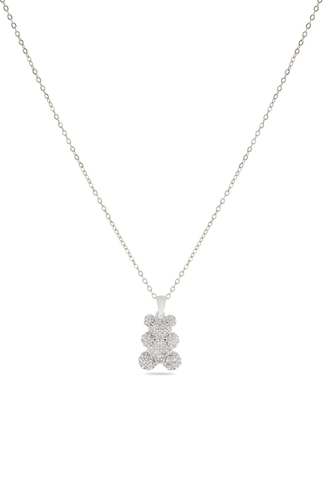 Çelik Ayıcık Kolye SILVER 45cm