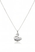 Çelik Kuğu Kolye SILVER 45cm