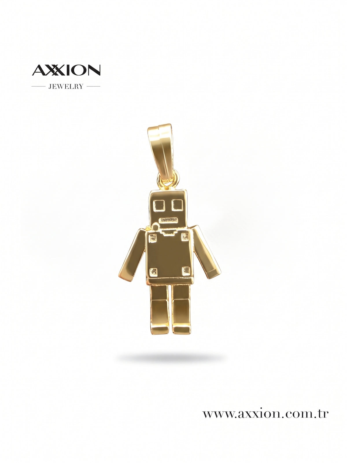 AXXION Robot Kolye Ucu GOLD