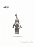 AXXION Robot Kolye Ucu SILVER