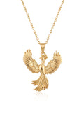 Çelik Anka Kuşu Kolye GOLD 45cm