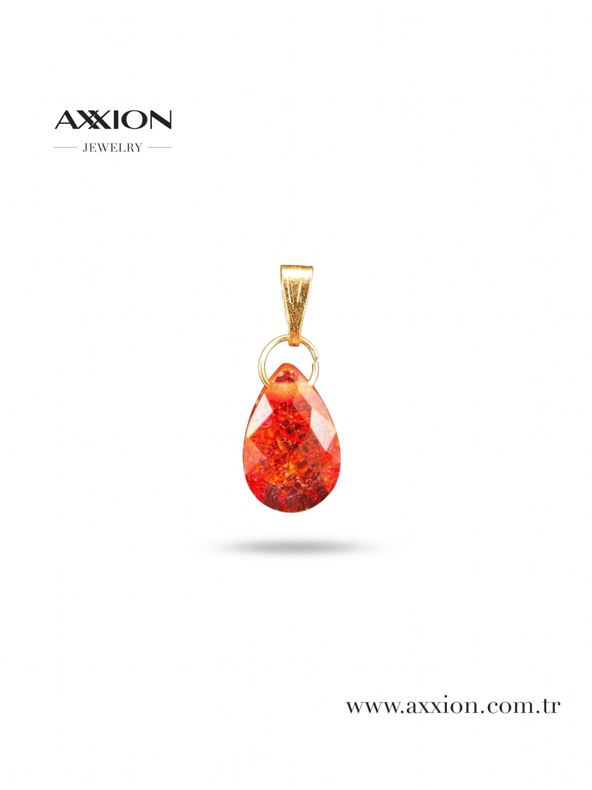 AXXION Doğal Taş Kolye Ucu GOLD
