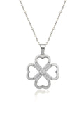 Çelik Yonca Kolye SILVER 45cm