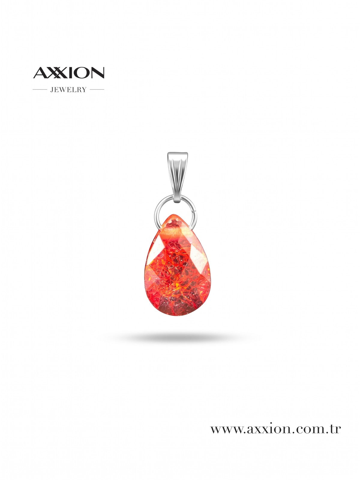 AXXION Doğal Taş Kolye Ucu SILVER