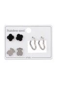 Çelik Set Küpe SILVER