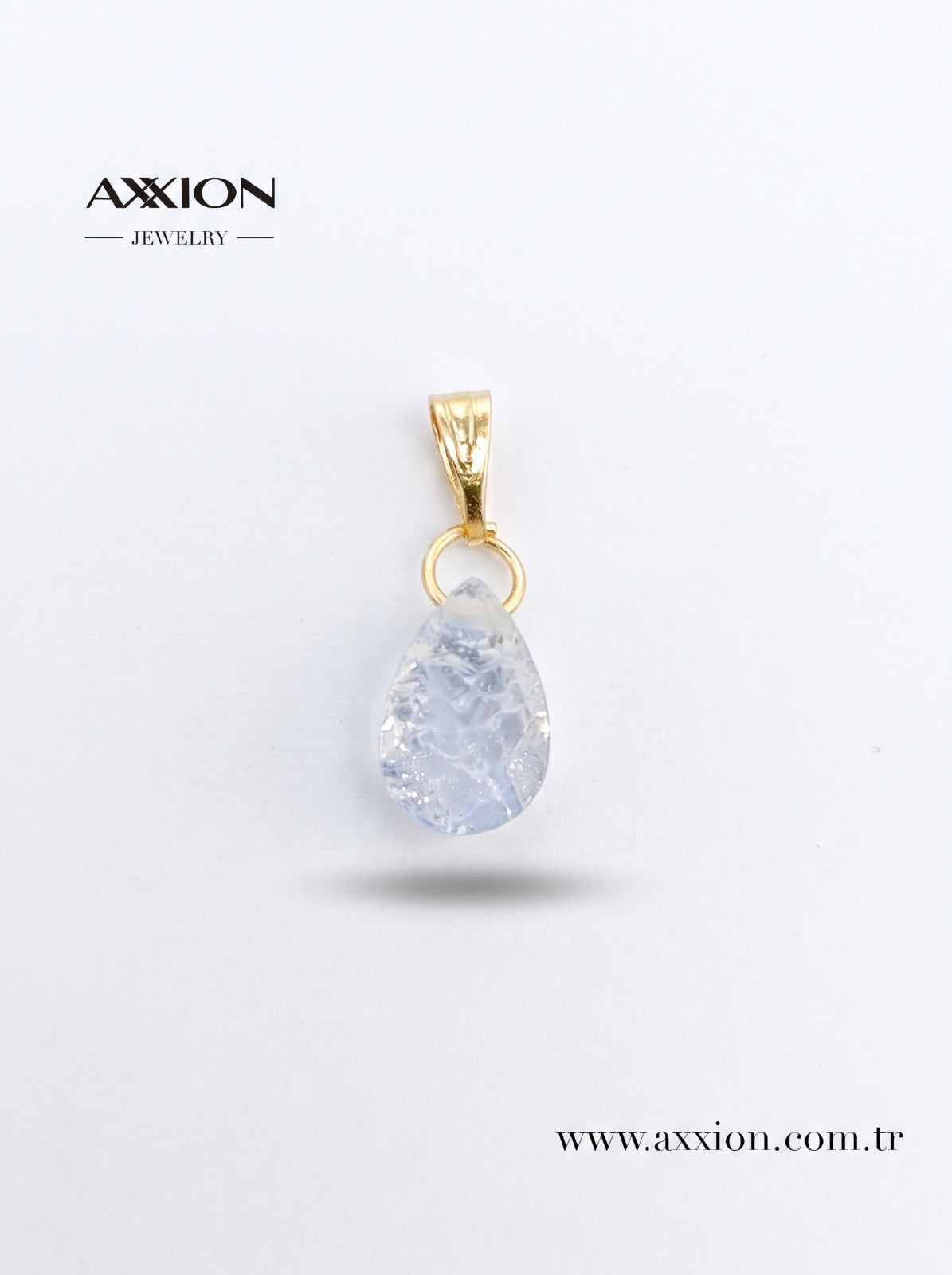 AXXION Doğal Taş Kolye Ucu GOLD