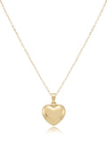 Çelik Kalp Kolye GOLD 45cm