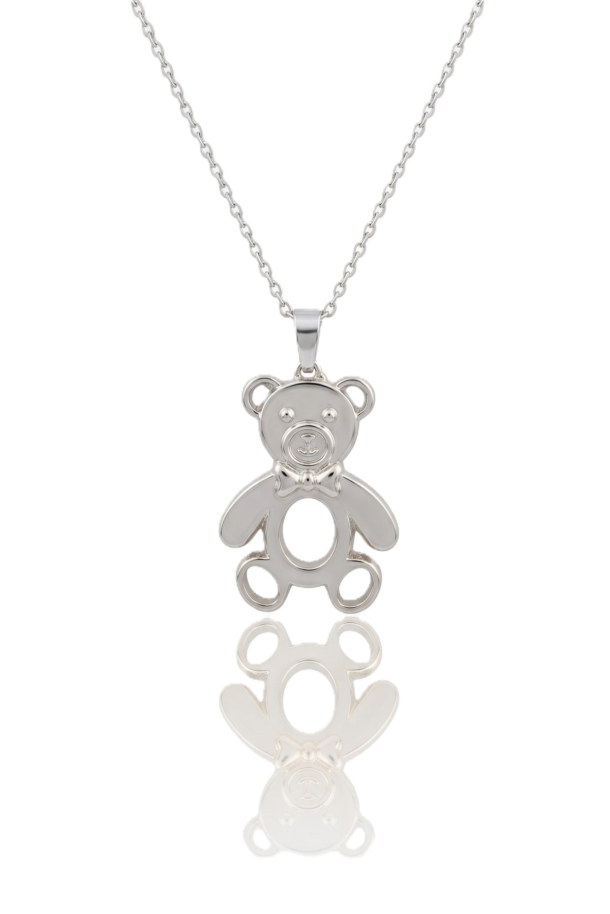 Çelik Panda Kolye SILVER 45cm