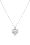 Çelik Kalp Kolye SILVER 45cm
