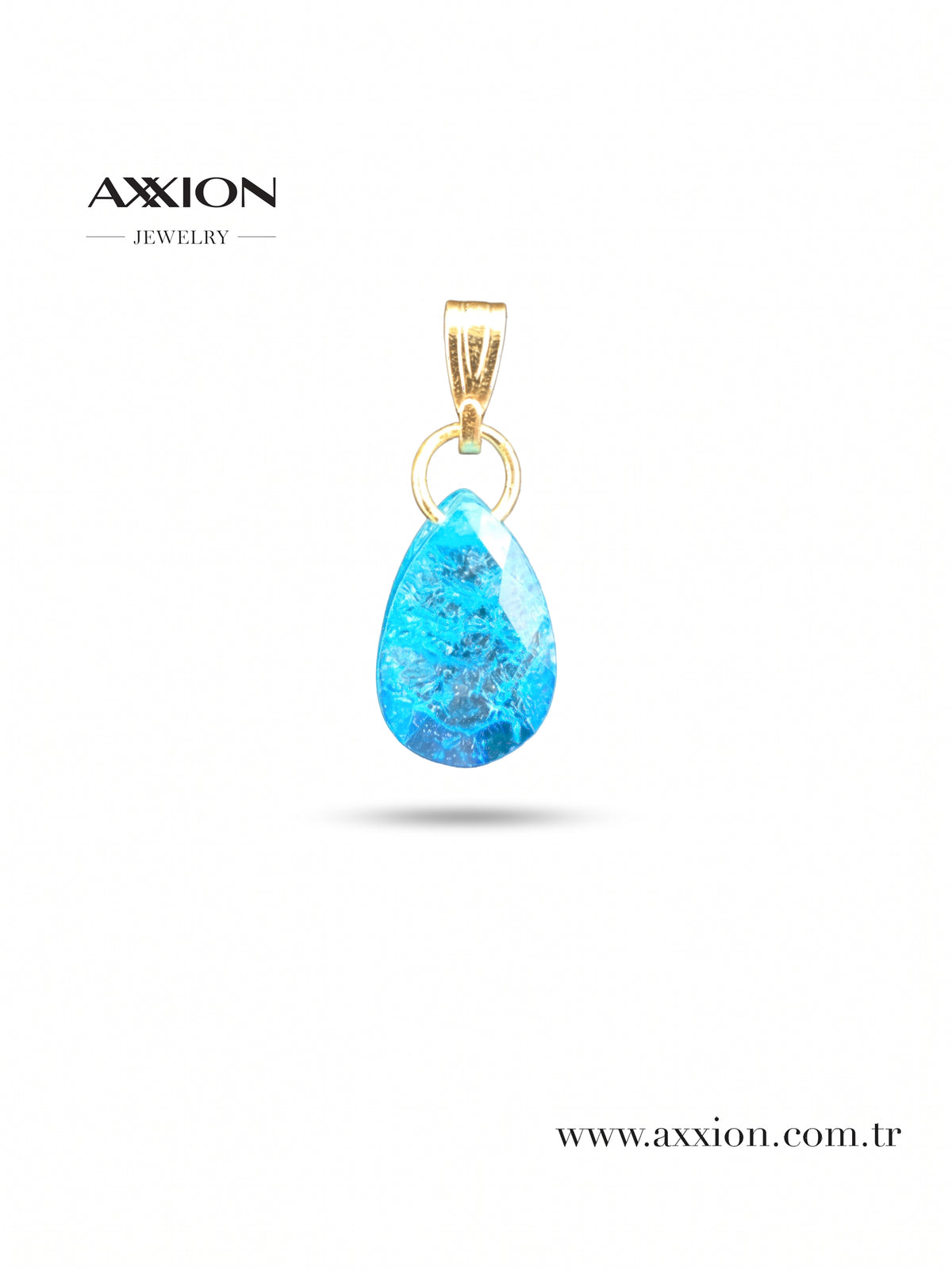 AXXION Doğal Taş Kolye Ucu GOLD