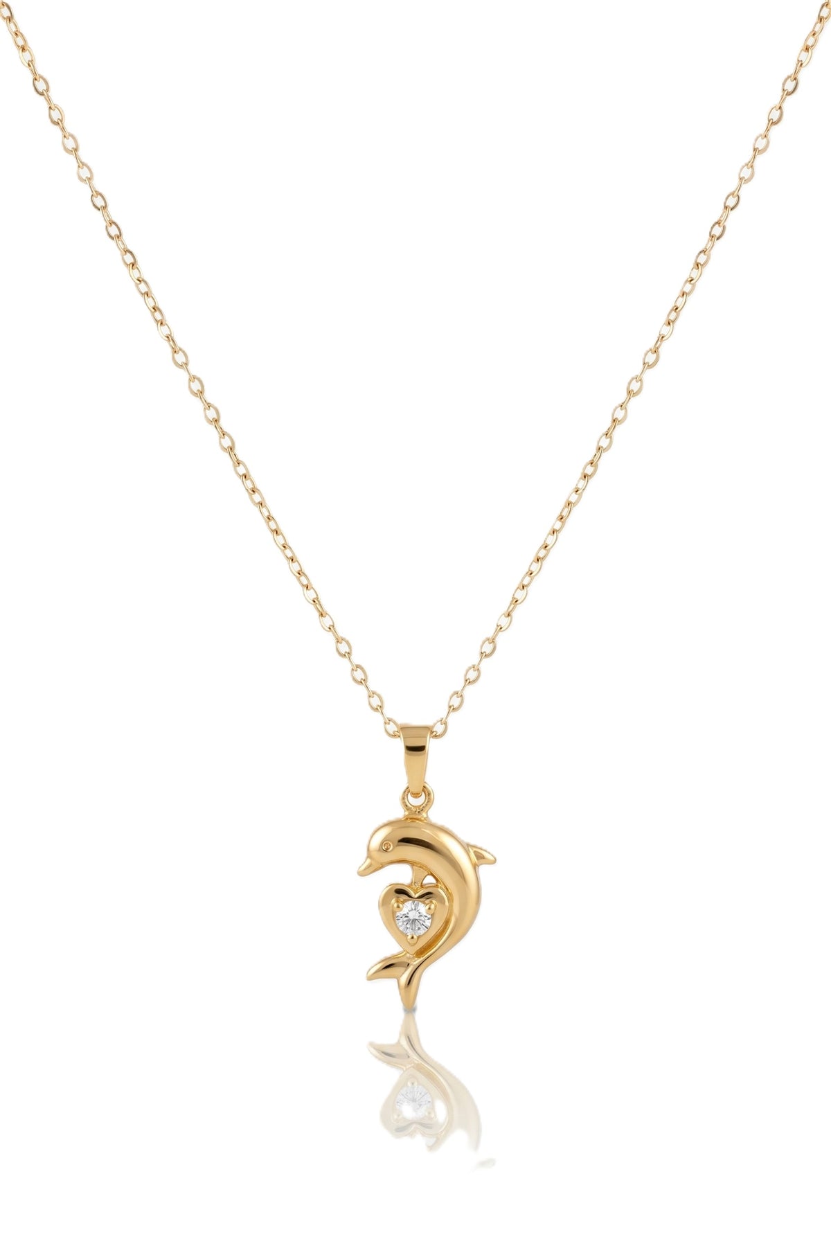 Çelik Yunus Kolye GOLD 45cm