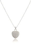 Çelik Kalp Kolye SILVER 45cm