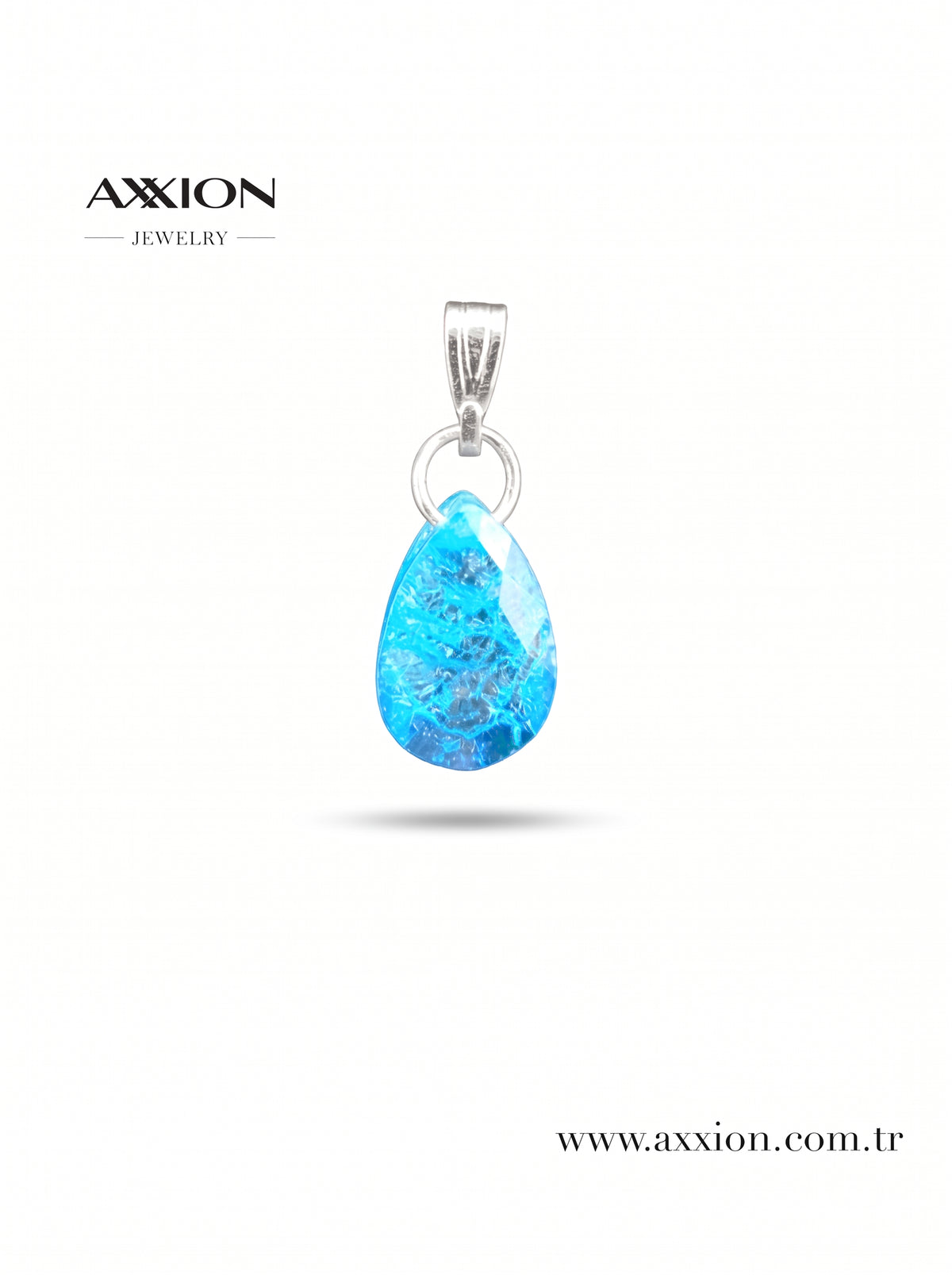 AXXION Doğal Taş Kolye Ucu SILVER