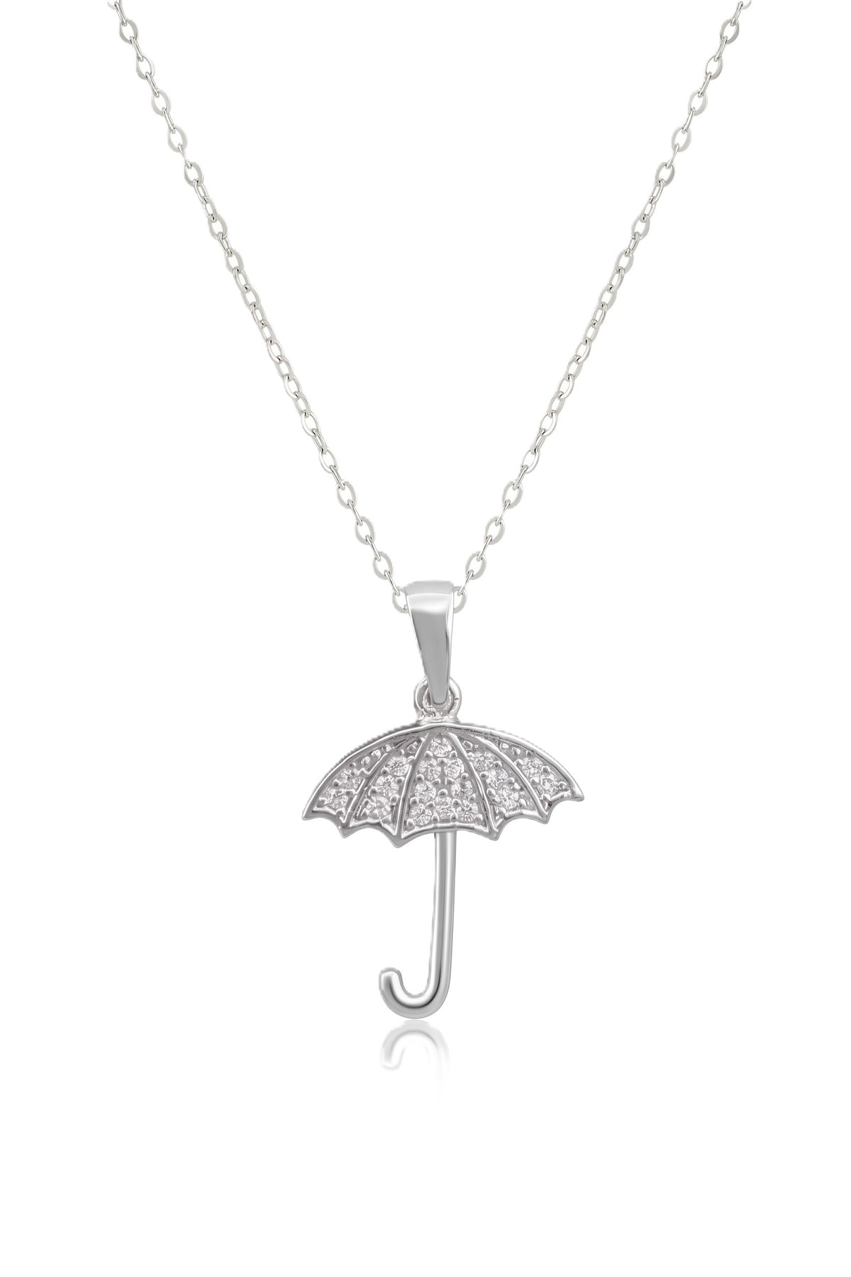 Çelik Şemsiye Kolye SILVER 45cm