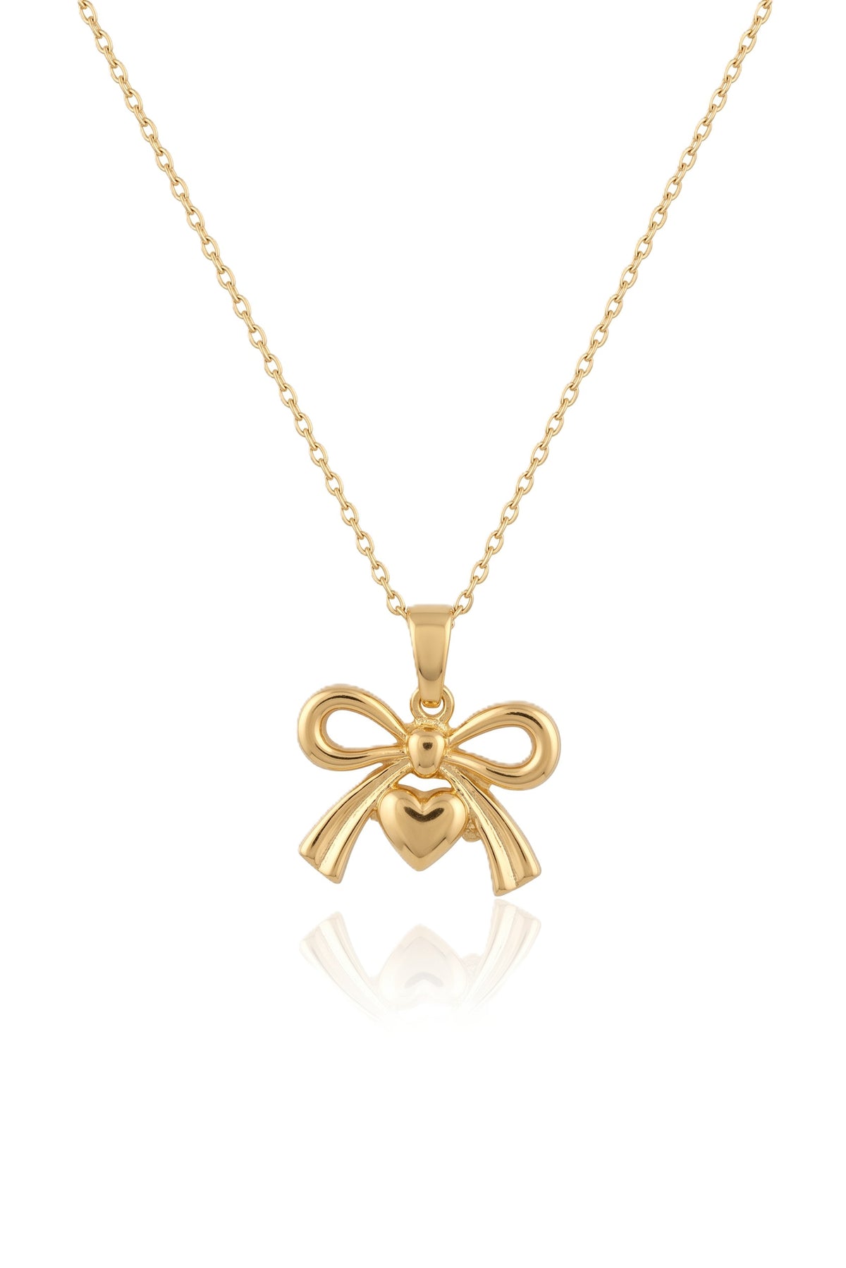 Çelik Fiyonk Kolye GOLD 45cm