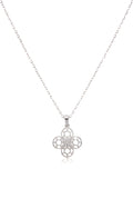 Çelik Yonca Kolye SILVER 45cm