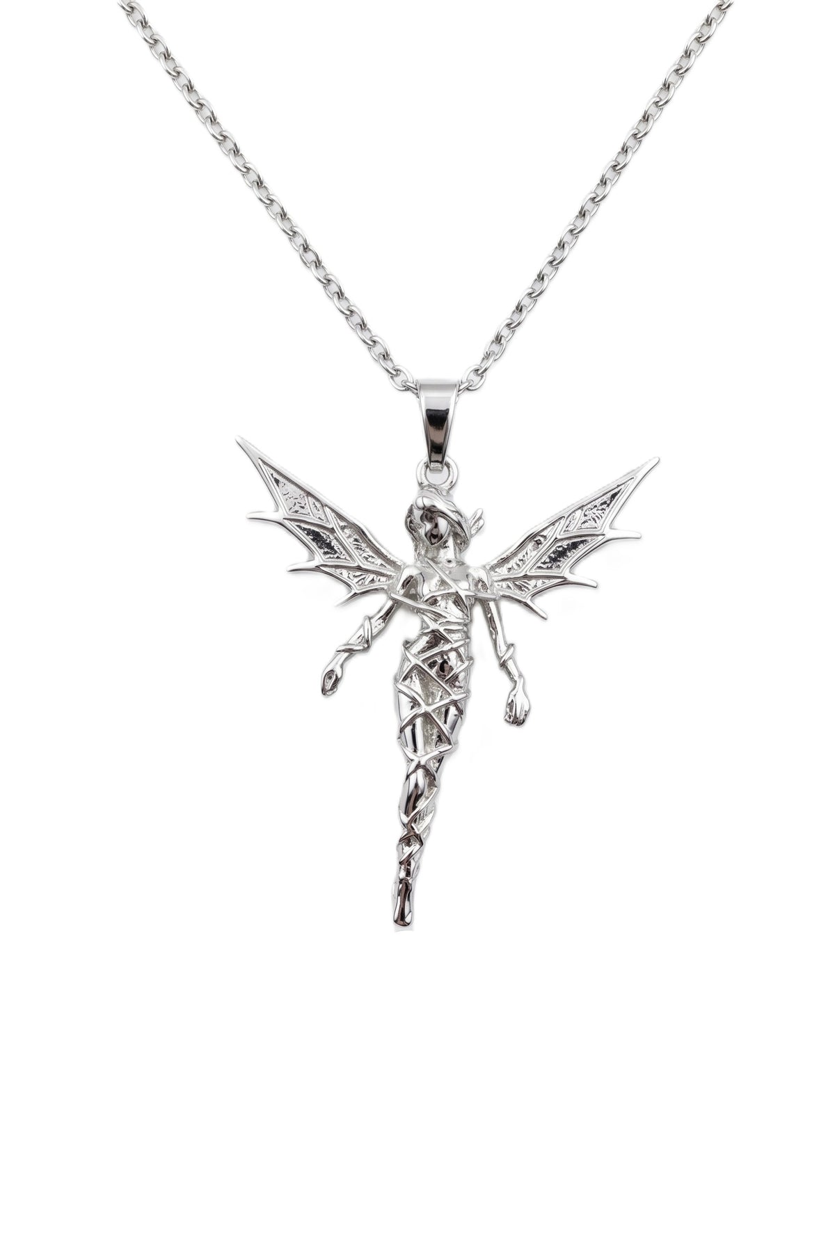 Çelik Melek Kolye SILVER 45cm