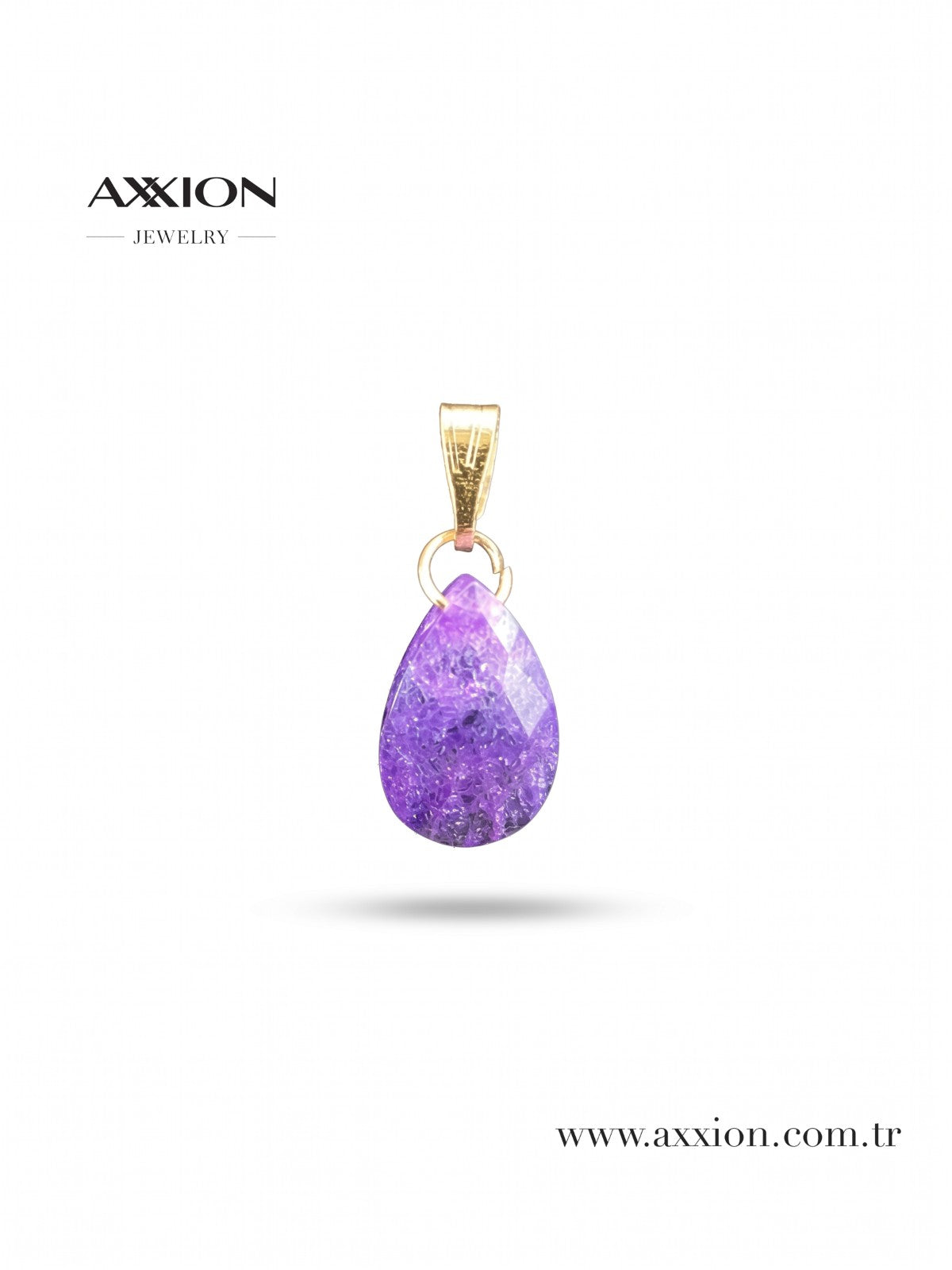 AXXION Doğal Taş Kolye Ucu GOLD