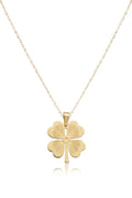 Çelik Yonca Kolye GOLD 45cm