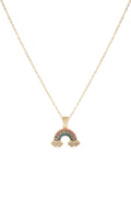 Çelik Gökkuşağı Kolye GOLD 45cm