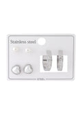 Çelik Set Küpe SILVER