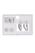 Çelik Set Küpe SILVER