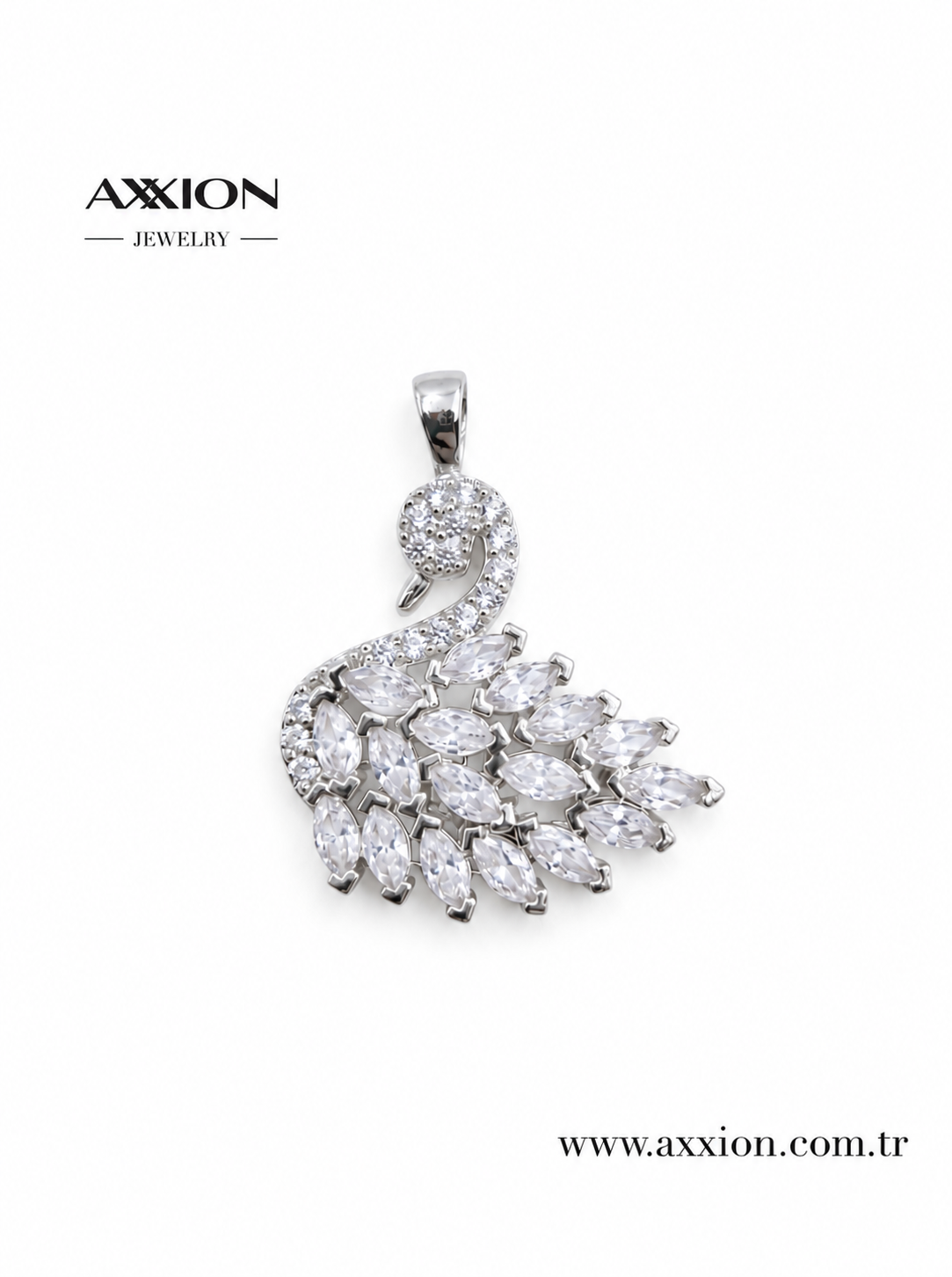 AXXION Kuğu Kolye Ucu SILVER