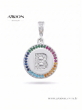 AXXION Harf Kolye Ucu SILVER "B"