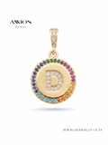 AXXION Harf Kolye Ucu GOLD "D"
