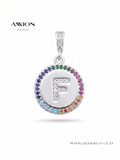 AXXION Harf Kolye Ucu SILVER "F"