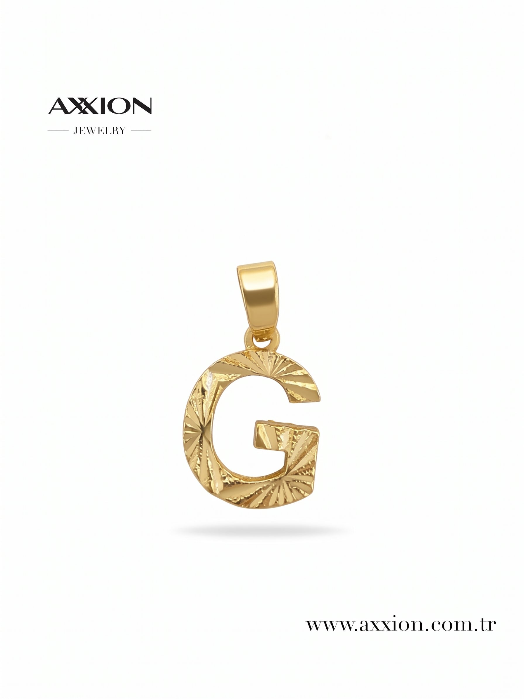 AXXION Harf Kolye Ucu GOLD "G"