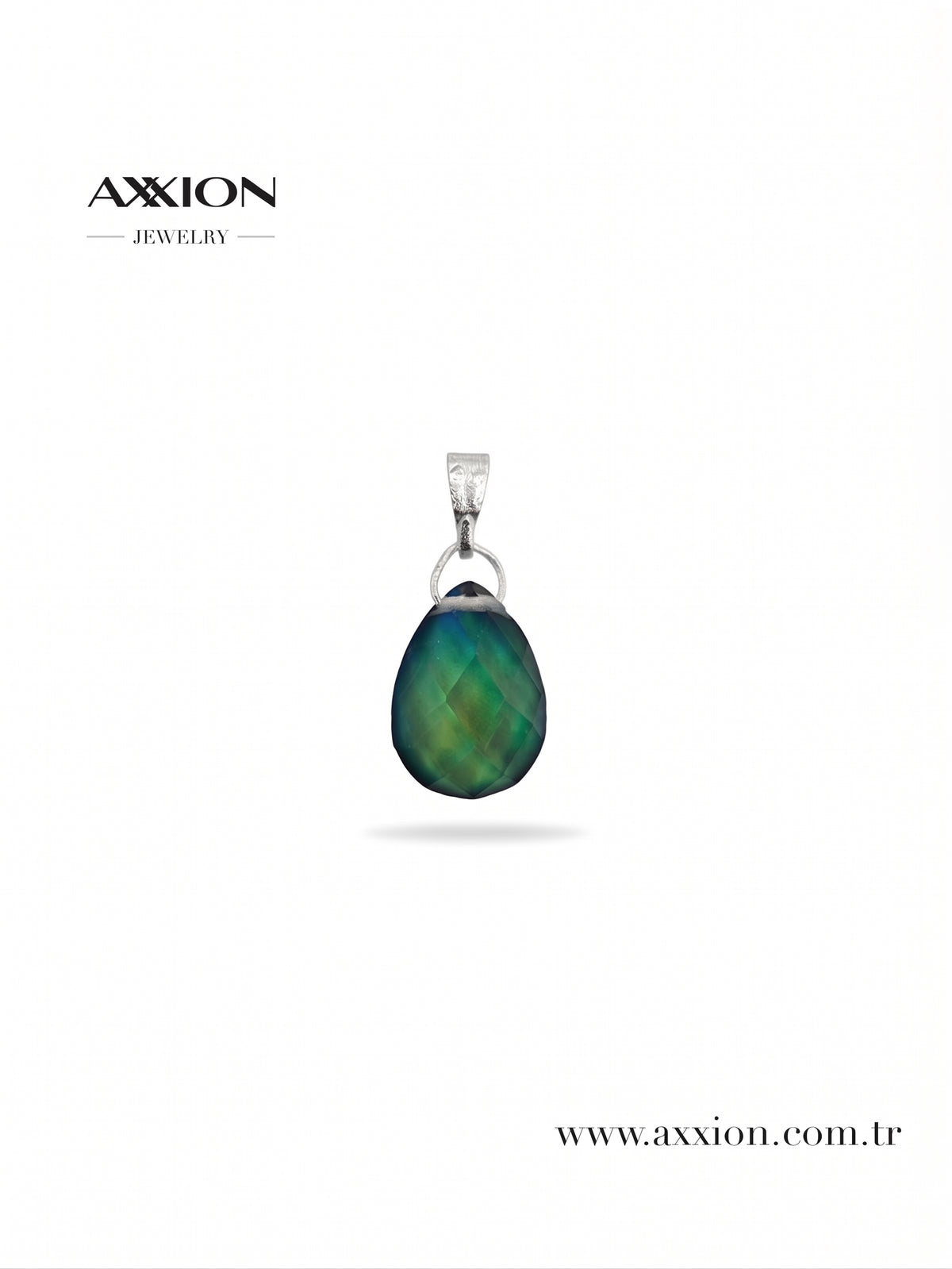 AXXION His Taşı Kolye Ucu SILVER