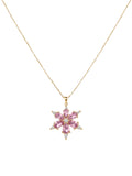 Çelik Lotus Kolye GOLD 45cm