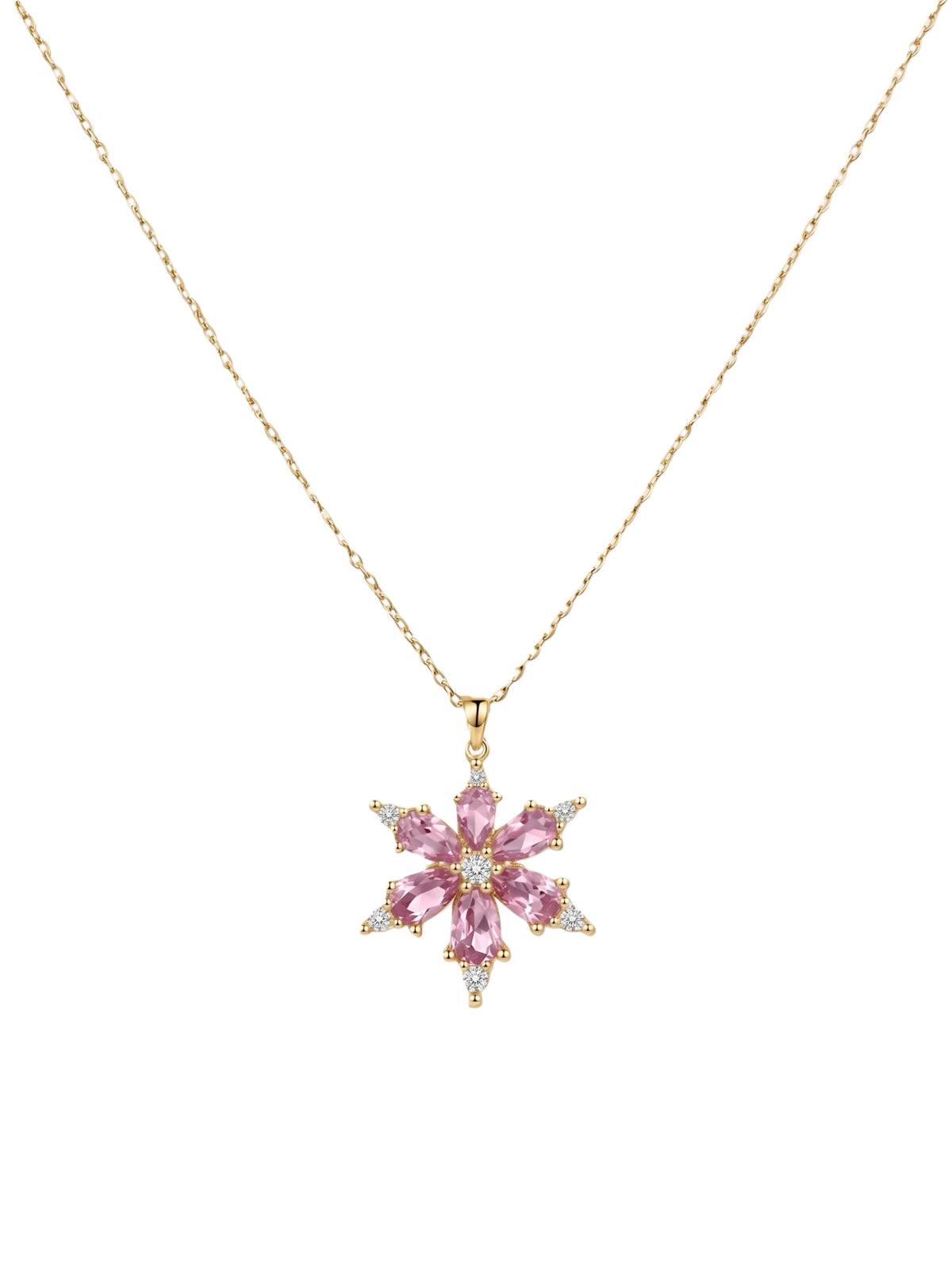 Çelik Lotus Kolye GOLD 45cm