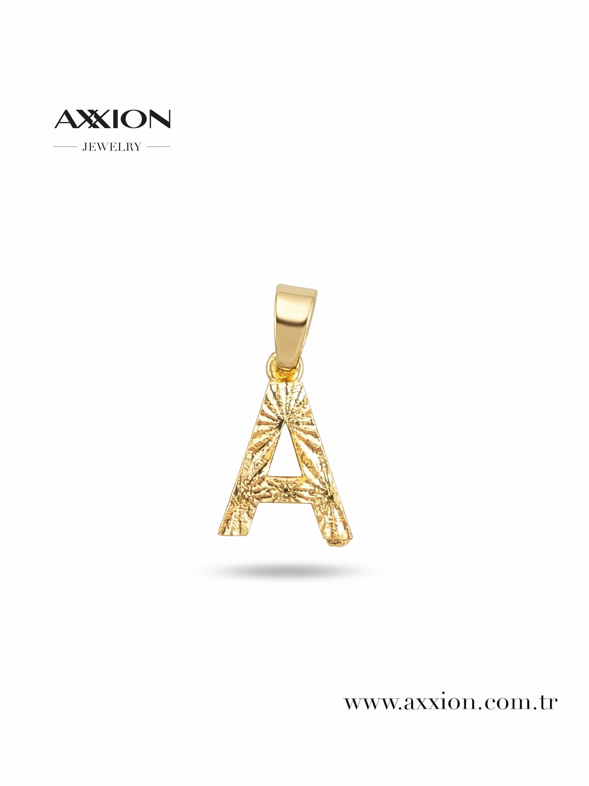 AXXION Harf Kolye Ucu GOLD "A"
