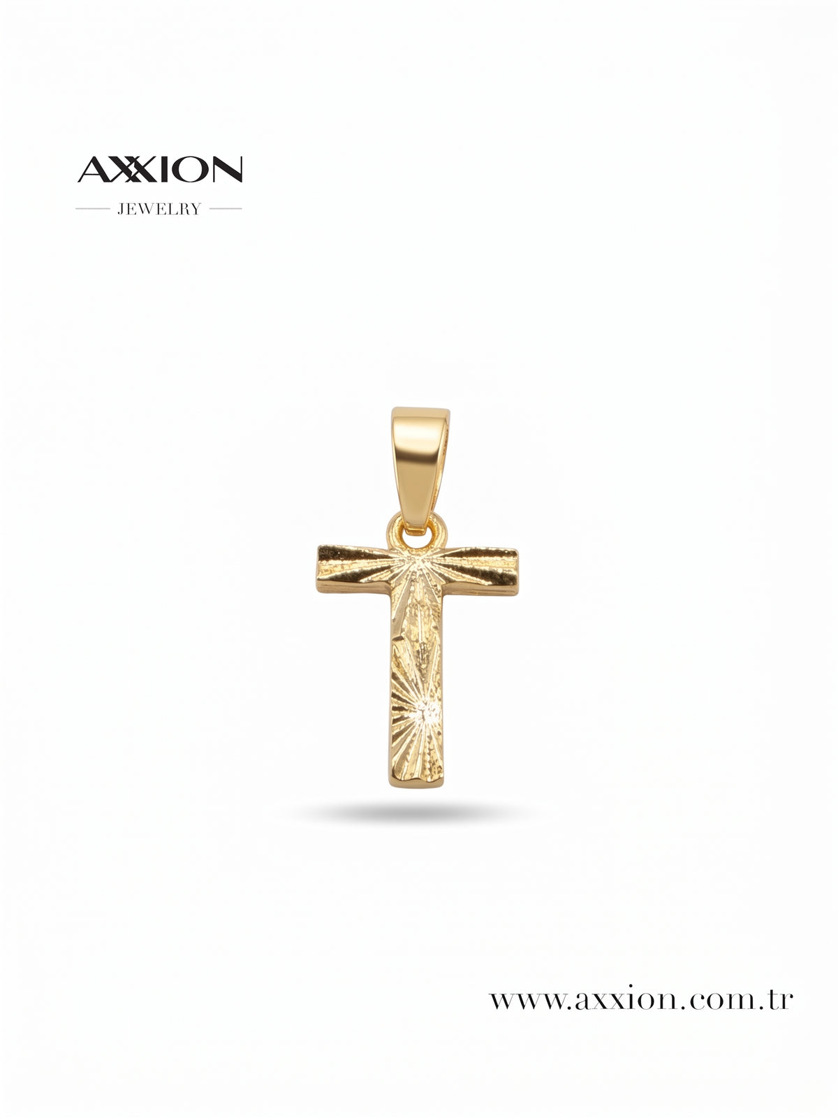 AXXION Harf Kolye Ucu GOLD "T"
