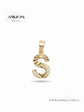 AXXION Harf Kolye Ucu GOLD "S"
