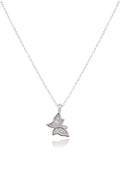 Çelik Kelebek Kolye SILVER 45cm
