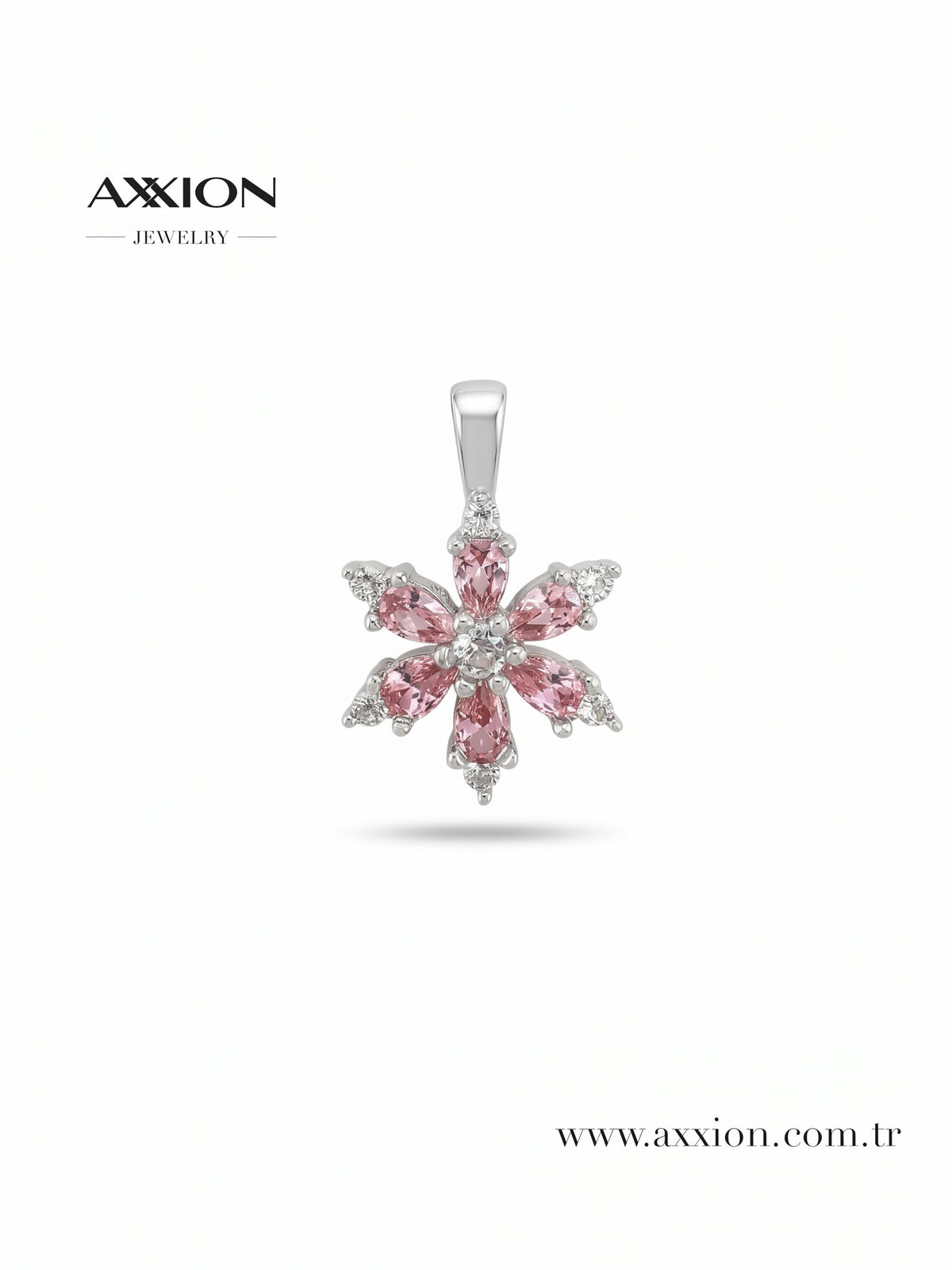 AXXION Lotus Çiçeği Kolye Ucu SILVER