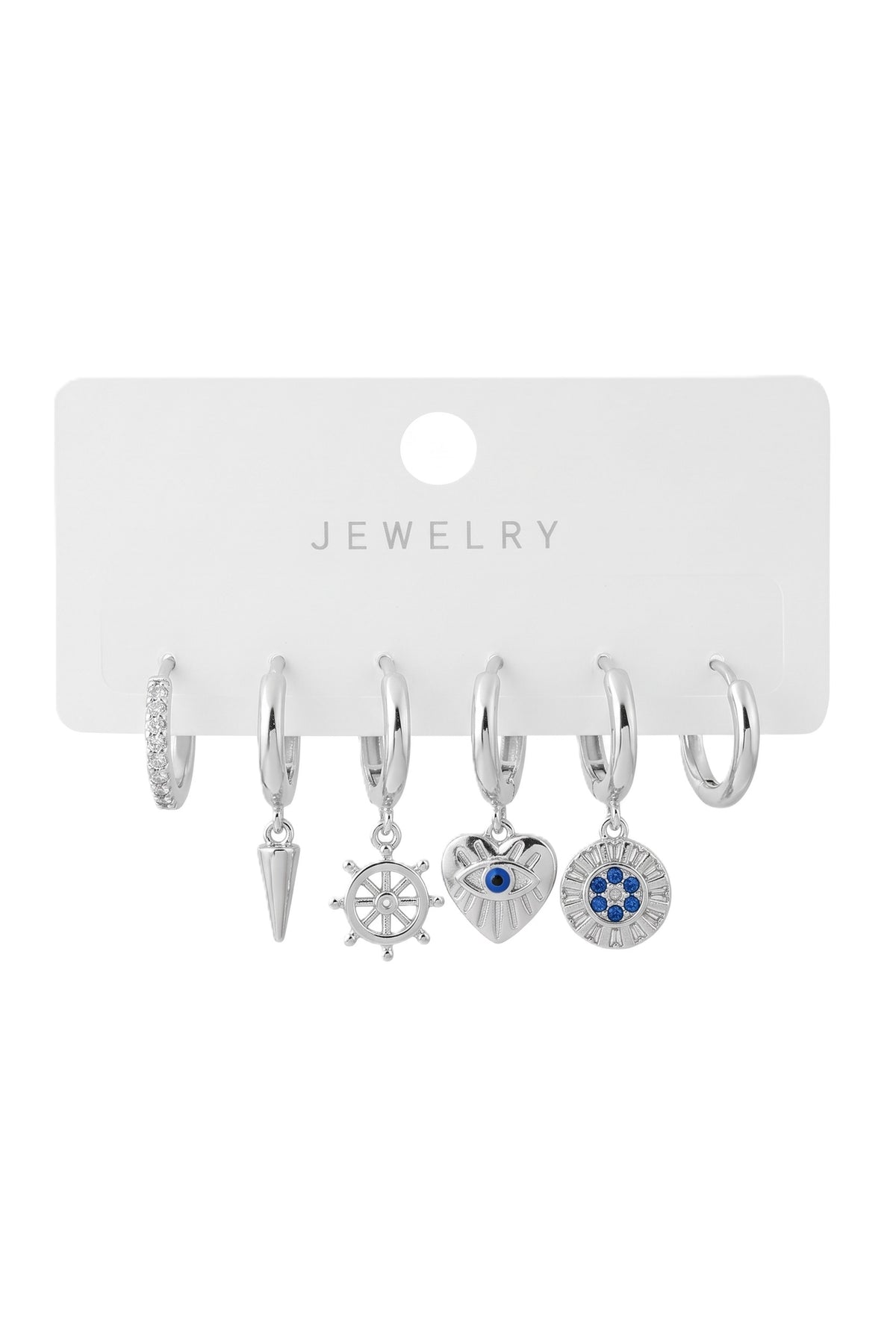 Vip Altılı Küpe Silver