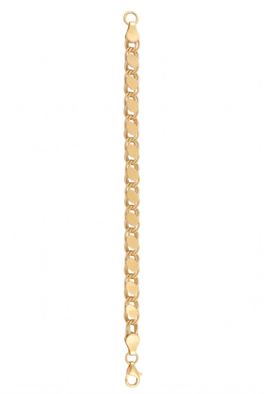 Çelik El İşi Arpa Bileklik GOLD 18cm