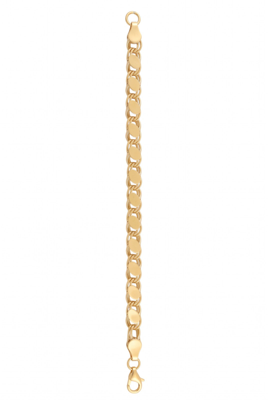 Çelik El İşi Arpa Bileklik GOLD 18cm