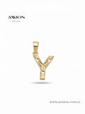 AXXION Harf Kolye Ucu GOLD "Y"