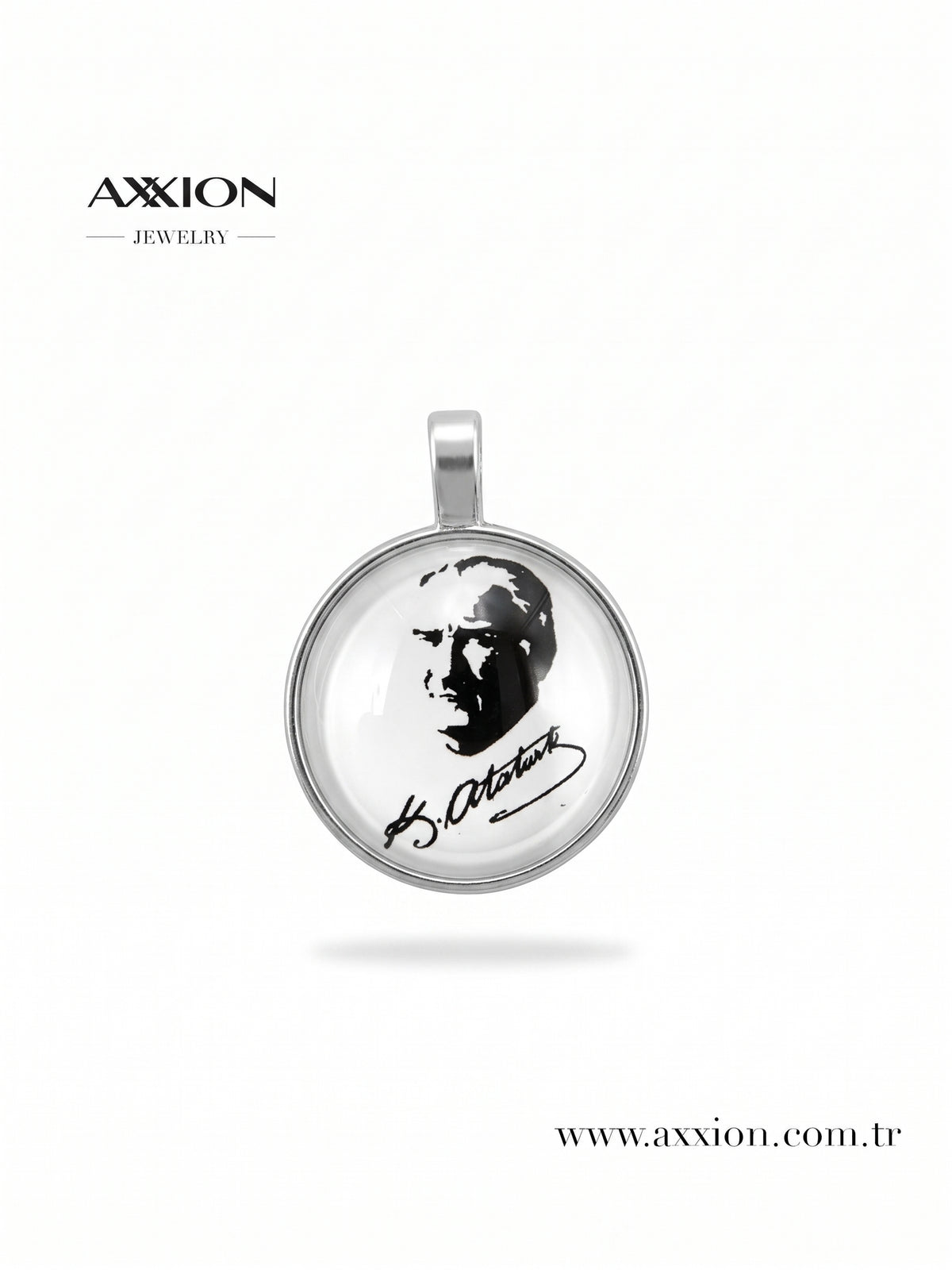 AXXION Atatürk Kolye Ucu SILVER
