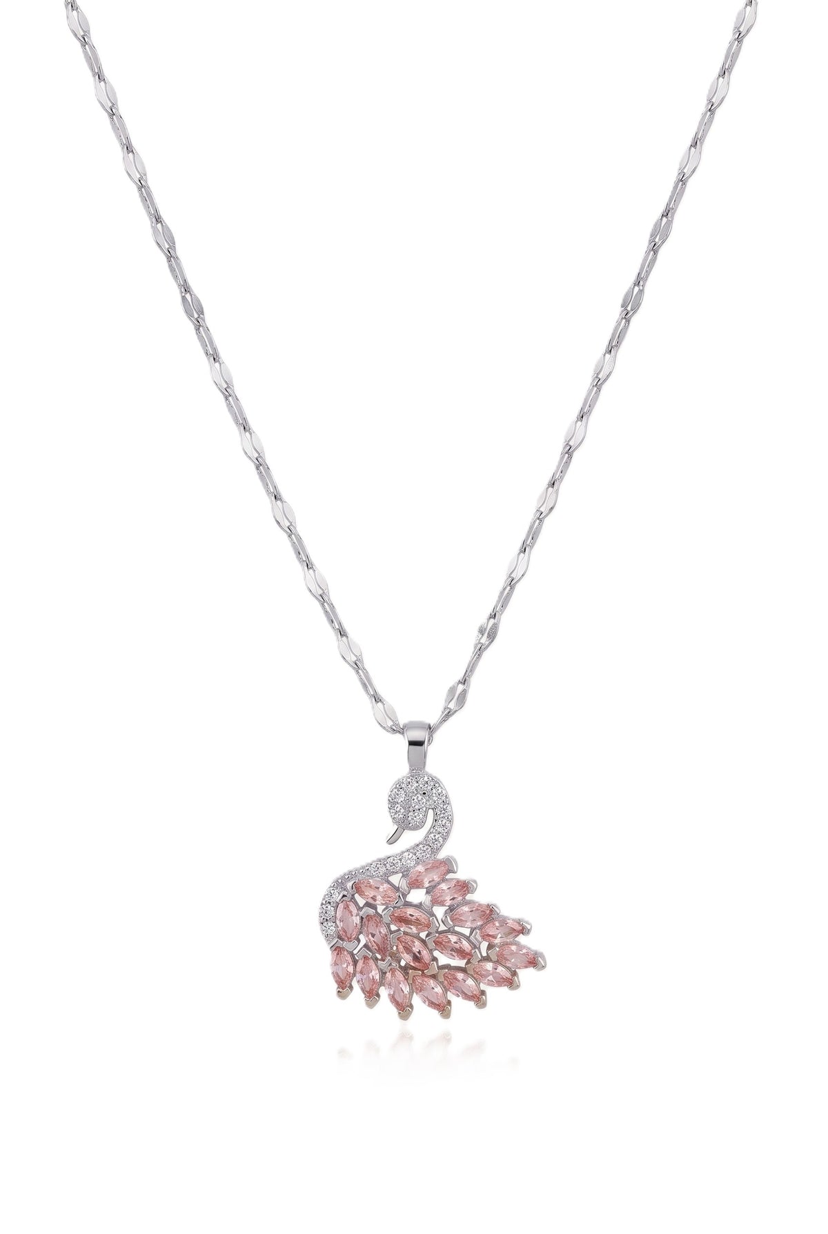 Çelik Kuğu Kolye SILVER 45cm